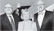  ??  ?? From left: Jorge Silvetti of Boston-based Machado Silvetti Architects, and honorees Sharon Martin and Denver Art Museum Board Chairman J. Landis (Lanny) Martin. Steve Peterson, for the Denver Art Museum