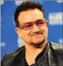  ??  ?? U2 frontman Bono.