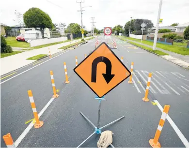  ?? The Links Ave cul-de-sac trial, pictured last year. PHOTO / NZME ??