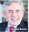  ??  ?? > Gordon Brown