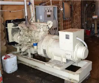  ??  ?? Above: A generator rescued from the basement of a building being demolished after the Christchur­ch earthquake­s