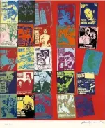  ??  ?? Andy Warhol schuf diese Collage aus BUNTE-Titelblätt­ern im Jahr 1983 3