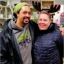  ?? ?? Roots chef and business partner Kevin Williams, left, and owner Marieke Cormier are excited to celebrate the Leominster business’s 20th anniversar­y this year and bring back Rootsfest in person in September.