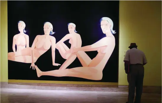  ?? EFE ?? «Tracy» (2006), de Alex Katz, en el Museo Thyssen