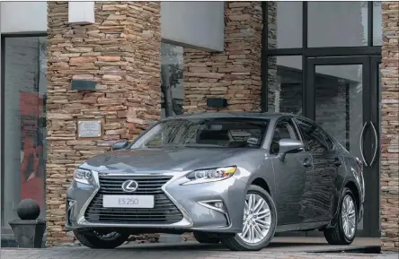  ??  ?? Midlife facelift sharpens up the car’s frontal appearance, enhancing the Lexus family look.