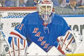  ?? Robert Sabo ?? GOT YOUR BACK: With Peter Laviolette’s system-based approach, the Rangers will hopefully be able to rely less on Igor Shesterkin’s heroics throughout a long season, writes The Post’s Larry Brooks.