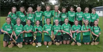 ??  ?? The Cloughbawn team who claimed the Under-14 Roinn 1 camogie crown.