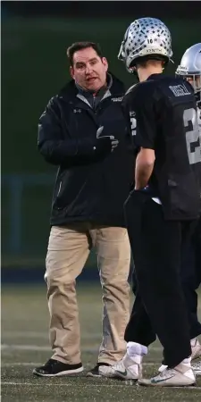  ?? HErAld sTAFF FIlE ?? IN HOT WATER: Duxbury coach Dave Maimaron was not on the sidelines for the Dragons’ game against Silver Lake last weekend.