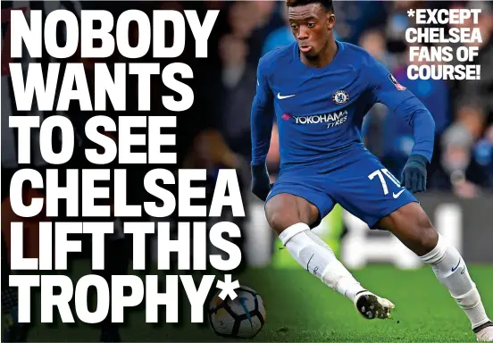  ??  ?? Rising star: Callum Hudson-Odoi is one of the youngsters who Chelsea have blooded in this season’s Checkatrad­e Trophy GETTY IMAGES