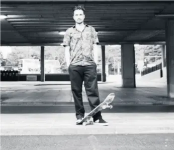  ??  ?? Jamie Scott, of Shred the North, is pushing for better skate parks and indoor facilities in the region.
