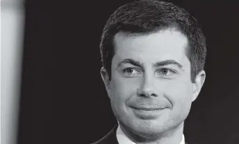  ?? ETHAN MILLER Getty Images ?? Pete Buttigieg, former mayor of South Bend, Indiana, was a major contender for the Democratic nomination for president. Until he wasn’t.