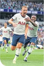  ??  ?? Two-goal Harry Kane