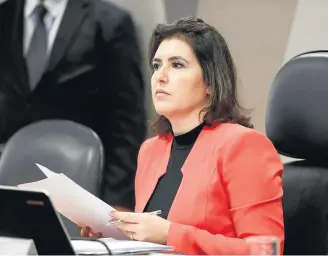  ?? DIDA SAMPAIO / ESTADÃO-4/9/2019 ?? Orientação. ‘O que pesa mais para o governo: a urgência ou o conteúdo’, indaga Simone