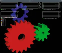  ??  ?? Glxgears is not very useful as a benchmark anymore, but it’s good for testing the Gallium HUD with appropriat­e hardware and drivers.