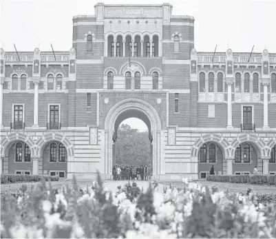  ?? Houston Chronicle ?? Rice University alone hosts more than 2,500 internatio­nal students and scholars.