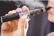  ??  ?? According to the US Fire Administra­tion, electronic cigarettes that use lithium-ion batteries are more prone to explosion.