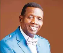  ??  ?? Adeboye