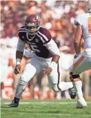  ?? JEROME MIRON/USA TODAY SPORTS ?? Myles Garrett finished with 15 sacks last season and 47 in three years with Texas A&M.