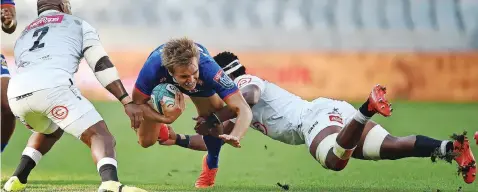  ?? | PHANDO JIKELO African News Agency/ANA ?? WHILE Stormers centre Dan du Plessis has a “slightly dodgy glute”, he is fit to face the Lions, says coach John Dobson.