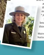  ??  ?? Mainella as chief of the National Park Service