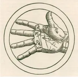  ?? ?? Gripping stuff: a diagram showing the hand of palmistry from Agrippa’s “On Occult Philosophy” (1533)