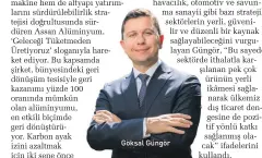  ??  ?? Göksal Güngör