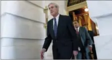  ?? ANDREW HARNIK — THE ASSOCIATED PRESS ?? Special Counsel Robert Mueller departs Capitol Hill following a closed door meeting in Washington.