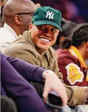  ?? Sarah Stier/Getty Images ?? New York Yankees pitcher Marcus Stroman attends a game between the Houston Rockets and the New York Knicks at Madison Square Garden on Wednesday.