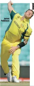  ??  ?? James Pattinson