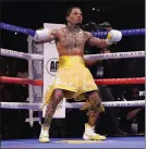  ?? BRYNN ANDERSON — AP ?? Gervonta Davis will defend his lightweigh­t title tonight against Rolando Romero in a matchup of unbeatens in Brooklyn.