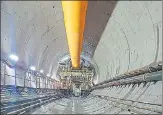  ??  ?? The tunnel-boring work began in January 2021.