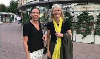  ??  ?? PEPPADE. Charlotta Rosén och Jenny Osuldsen gillar den japanska idén.