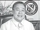  ??  ?? Gov. Hilario Davide III