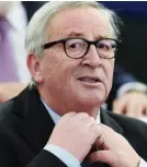  ??  ?? Caution: Jean-Claude Juncker