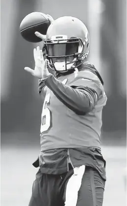  ?? RON SCHWANE/AP ?? Browns quarterbac­k Baker Mayfield is poised to make a jump in his second season.