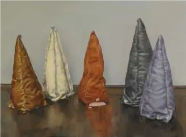  ?? © Zeno X Gallery, Antwerp, foto Lieven Herreman ?? ‘Coloured cones’, Michaël Borremans, 2020.