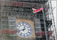  ?? PICTURE: GETTY IMAGES. ?? OUT OF ACTION: Renovation­s which began in 2017 have silenced Big Ben but campaigner­s want it to ring for Brexit.