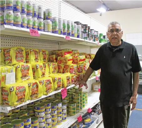  ?? Photo: Selita Rabuku. ?? Harry Prasad inside his shop, Island Town Foods Enterprise­s Ltd in Vancouver, British Columbia, Canada.