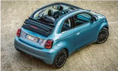  ??  ?? Fiat 500 e Cabrio