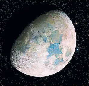  ??  ?? La misteriosa Luna es como la puerta a un universo celeste que el hombre busca -desde hace añosconqui­star.