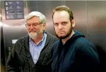  ?? PHOTO: REUTERS ?? Joshua Boyle with his father Patrick Boyle, left, in Toronto, nearly five years after he and his wife were abducted in Afghanista­n in 2012.