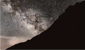  ?? John Moore/Getty Images ?? This view of the galaxy is from Big Bend National Park. Because of light pollution, almost four-fifths of North Americans can’t see the Milky Way.