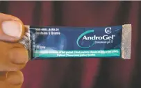  ?? ASSOCIATED PRESS FILE PHOTO ?? Abbivie’s AndroGel testostero­ne treatment didn’t improve older men’s memories or mental function in the latest results from government-funded research.