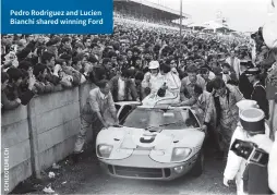  ??  ?? Pedro Rodriguez and Lucien Bianchi shared winning Ford