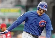  ?? DAVID JABLONSKI / DAYTON DAILY NEWS ?? Cubs first baseman Anthony Rizzo is under contract for four more seasons at a salary far below his market value.