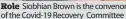  ??  ?? Role Siobhian Brown is the convenor of the Covid-19 Recovery Committee