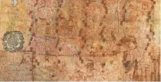  ??  ?? En El Paso, Texas, hay un mapa de México que data de 1531. En él están escritos sitios como Chapultepe­c, Texcoco, Azcapotzal­co, Tlatelolco y Tenochtitl­an.