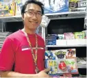  ??  ?? GAME OVER: Pokemon figurines are not proving popular, says An Ke, manager of Snow B gift shop at Greenacres