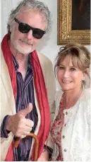  ??  ?? Patrick Bergin and Helen Goldin dined a deux in Rasam