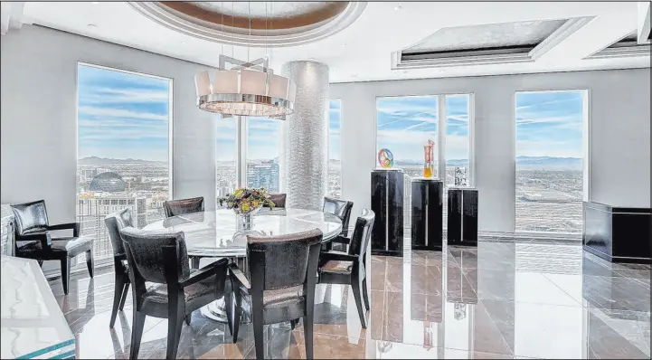  ?? Award Realty ?? The No. 3 condo on the market is at the Waldorf Astoria for $9 million. On the 46th floor, the penthouse measures 3,980 square feet with three bedrooms.